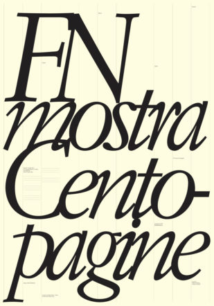 Locadina della mostra Centopagine