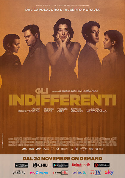 Gli indifferenti poster film del 2020