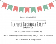 Presentazione di effe #3 + Flanerí Birthday Party