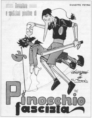 Copertina di Pinocchio Fascista Confine della favola
